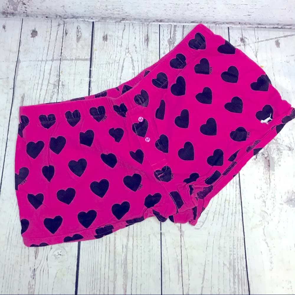 PINK Victoria’s Secret Heart Pajama Shorts